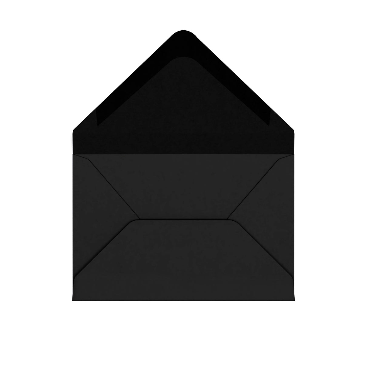 Black British Made Gummed V-Flap Envelope (62 x 94mm)