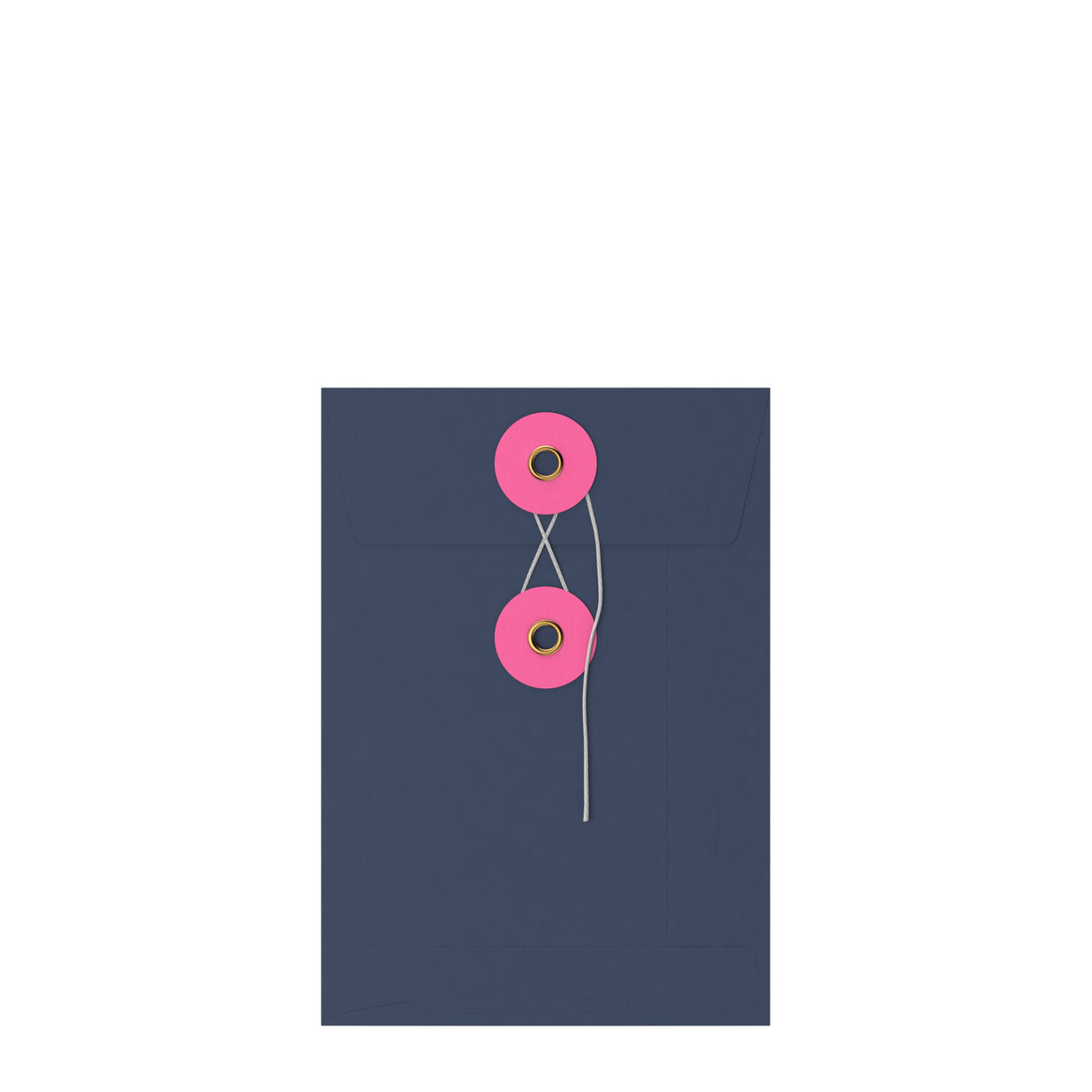 Coloured envelopes with string and washer closure