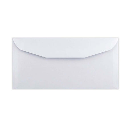 White Opaque Gummed Business Envelope (114 x 235mm)