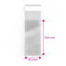 Cello Bags (Non-Header) Clear 100 x 45 mm