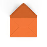 Flame Orange British Made Gummed V-Flap Envelope (133 x 184mm)