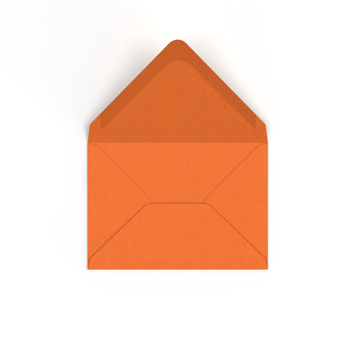 C6 Flame Orange British Made Gummed V-Flap Envelope (114 x 162mm)