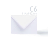 White Hammered Tri-Fold Oval Aperture Cards Pack