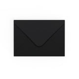 B6 Black Gummed V-Flap Envelope (125 x 175 mm)