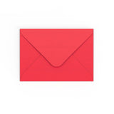 B6 Bright Red Gummed V-Flap Envelope (125 x 175mm)