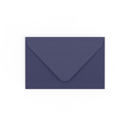 Dark Blue Gummed V-Flap Envelope (65 x 94mm)