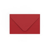 Dark Red Gummed V-Flap Envelope (65 x 94mm)