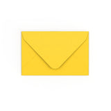 Mid Yellow Gummed V-Flap Envelope (65 x 94mm)