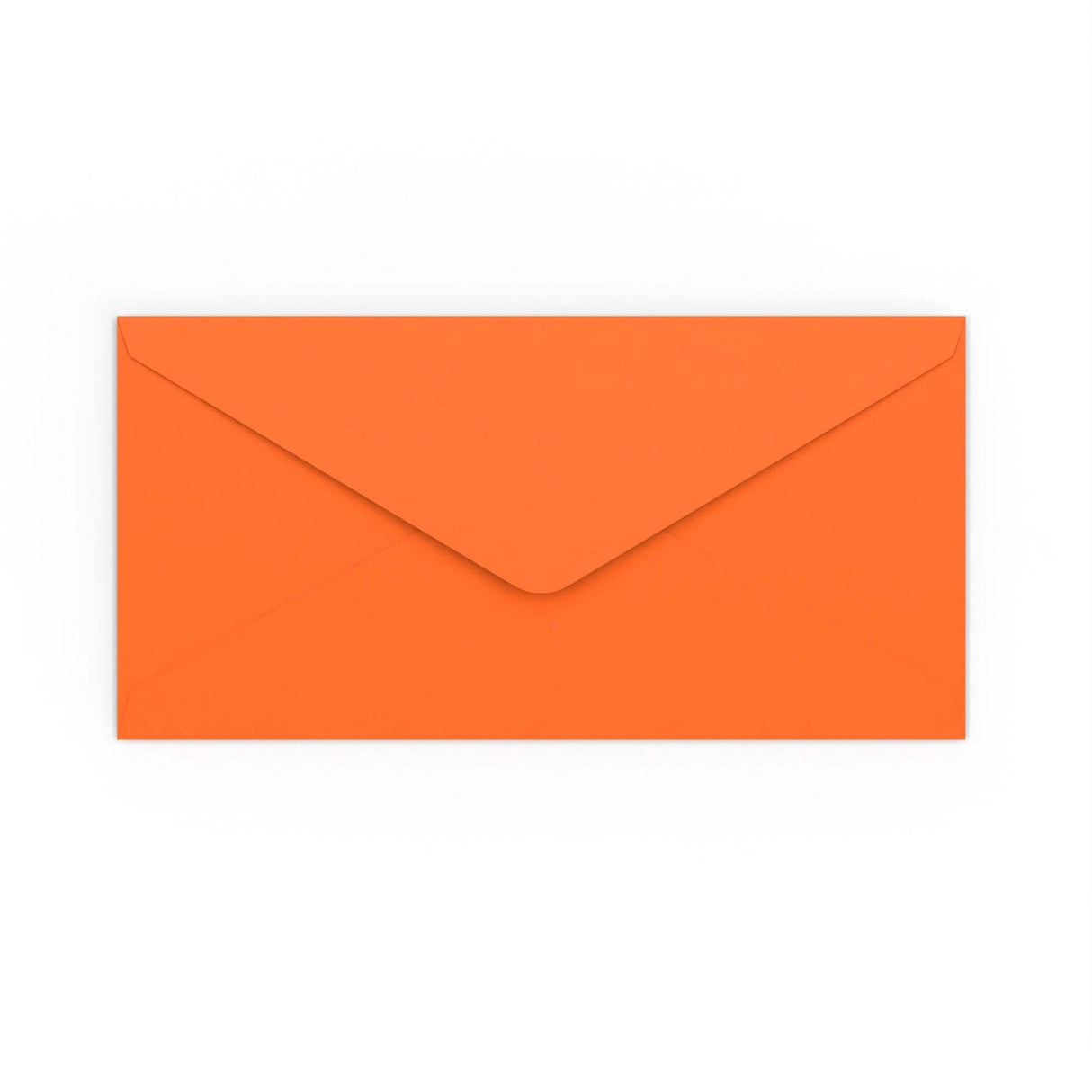 DL Orange Gummed V-Flap Envelope (110 x 220mm)