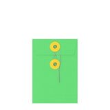 Coloured envelopes with string and washer closure