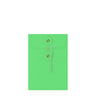 Coloured envelopes with string and washer closure Green 162 x 114 mm (C6)