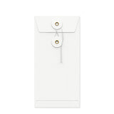 Coloured envelopes with string and washer closure