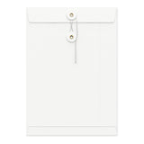 Coloured envelopes with string and washer closure