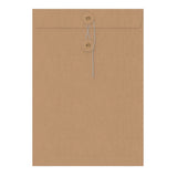 Coloured envelopes with string and washer closure
